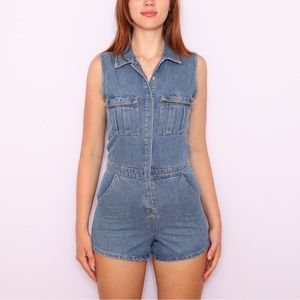Vintage Denim Romper